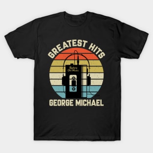 Greatest Hits George Retro Walkman Michael Vintage Art T-Shirt